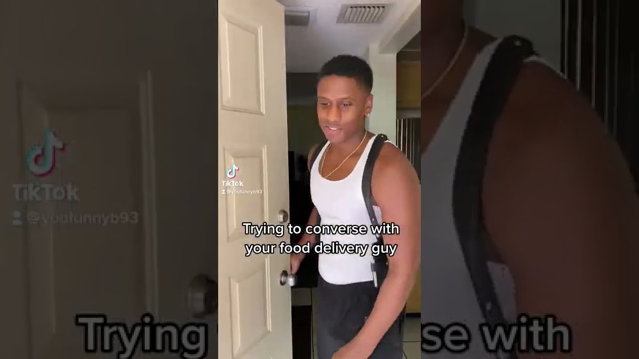 Trying to converse with your food delivery guy