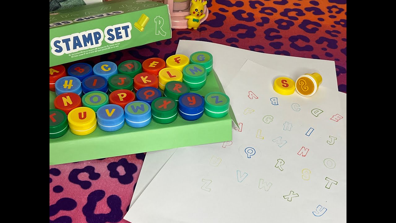 Unboxing - Alphabet stamp set for kids
