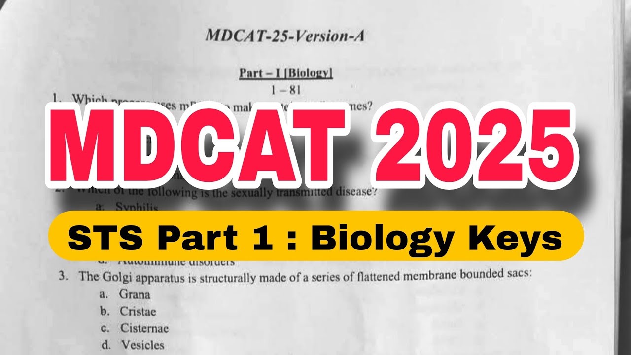 Today mdcat paper 2025 | STS MDCAT Sindh 2025 | biology mcqs | original paper | 26 October |