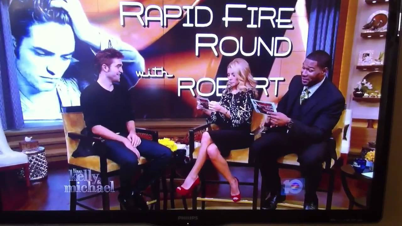 Robert Pattinson on Live! With Kelly and Michael PART2 2012