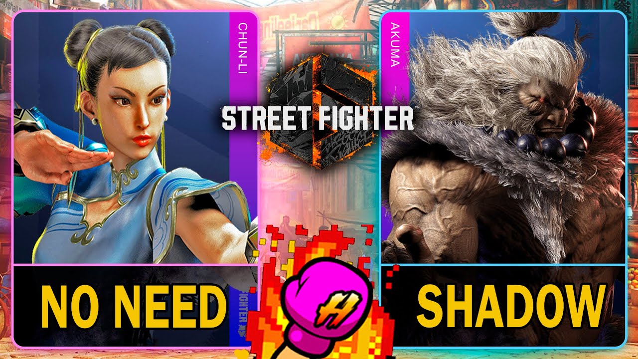 SF6 No Need (CHUN-LI) VS Shadow (AKUMA)🥊Street Fighter 6🥊スト6🥊4K 60ᶠᵖˢ