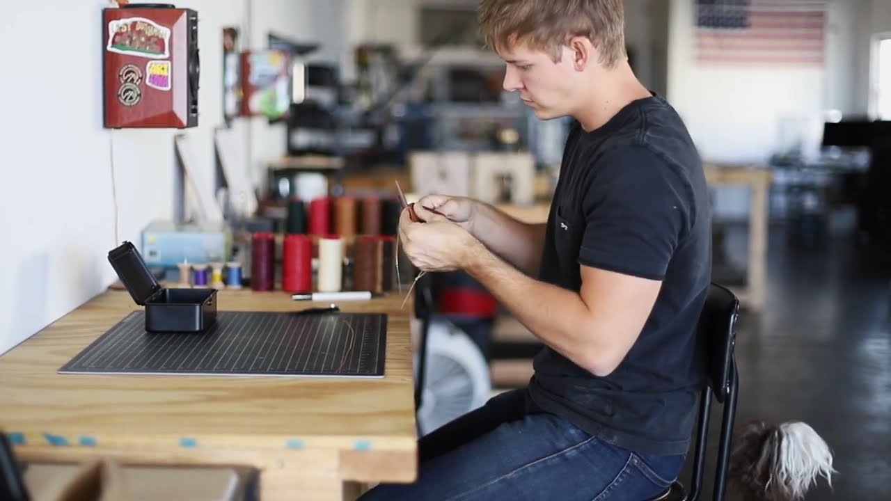How it's made -- the Snap Finn leather card holder -- Lost Dutchman Leather