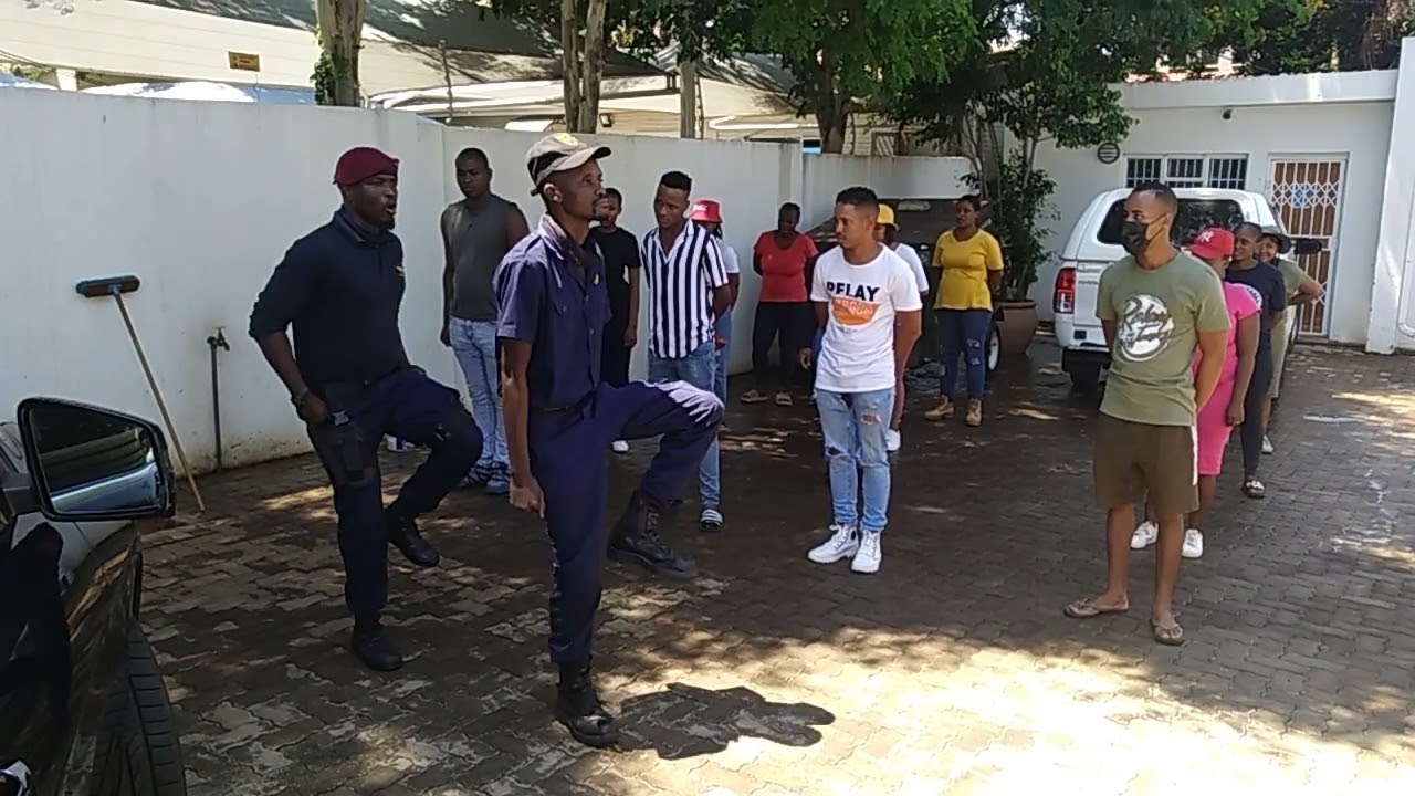 security Parade Drills demonstration.(Rsa) 🇿🇦