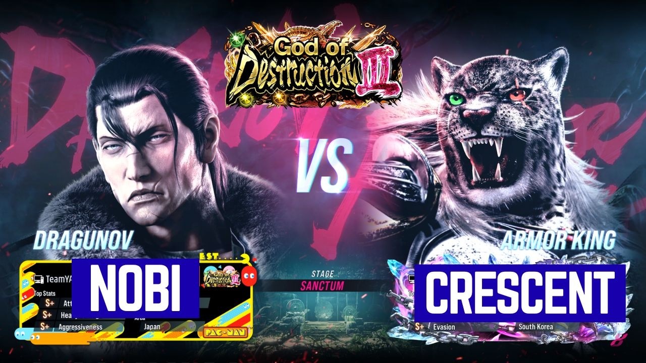 Tekken 8 - NOBI (Dragunov) vs CRESCENT (Armor King) ranked matches