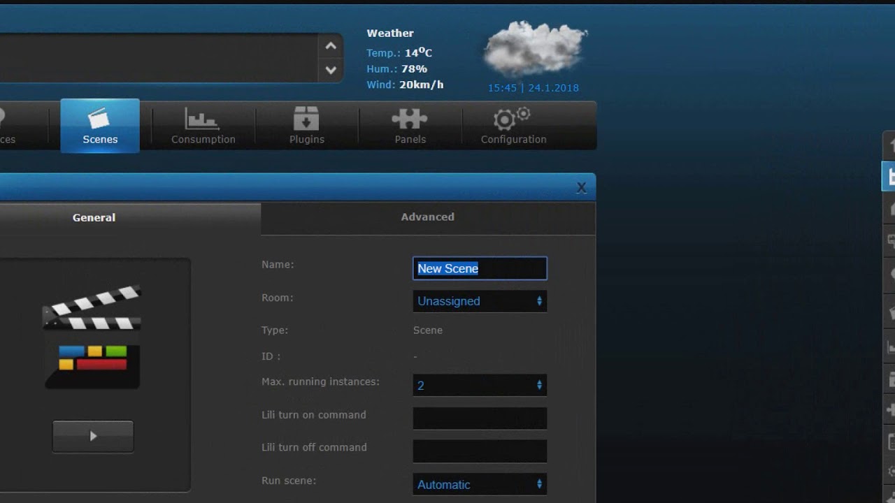 Voice control in Fibaro Home Center 2