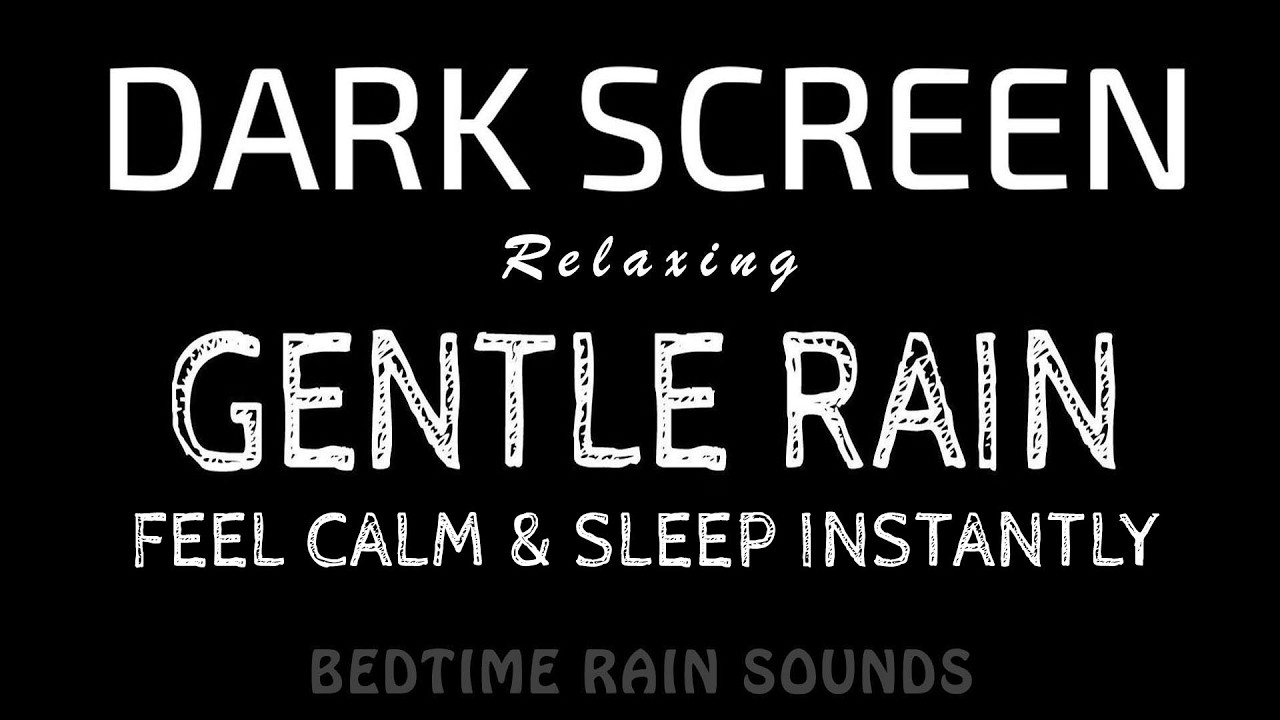 Feel Calm, Sleep Instantly! Gentle RAIN Sounds for Deep Sleep in Minutes | Black Screen ASMR