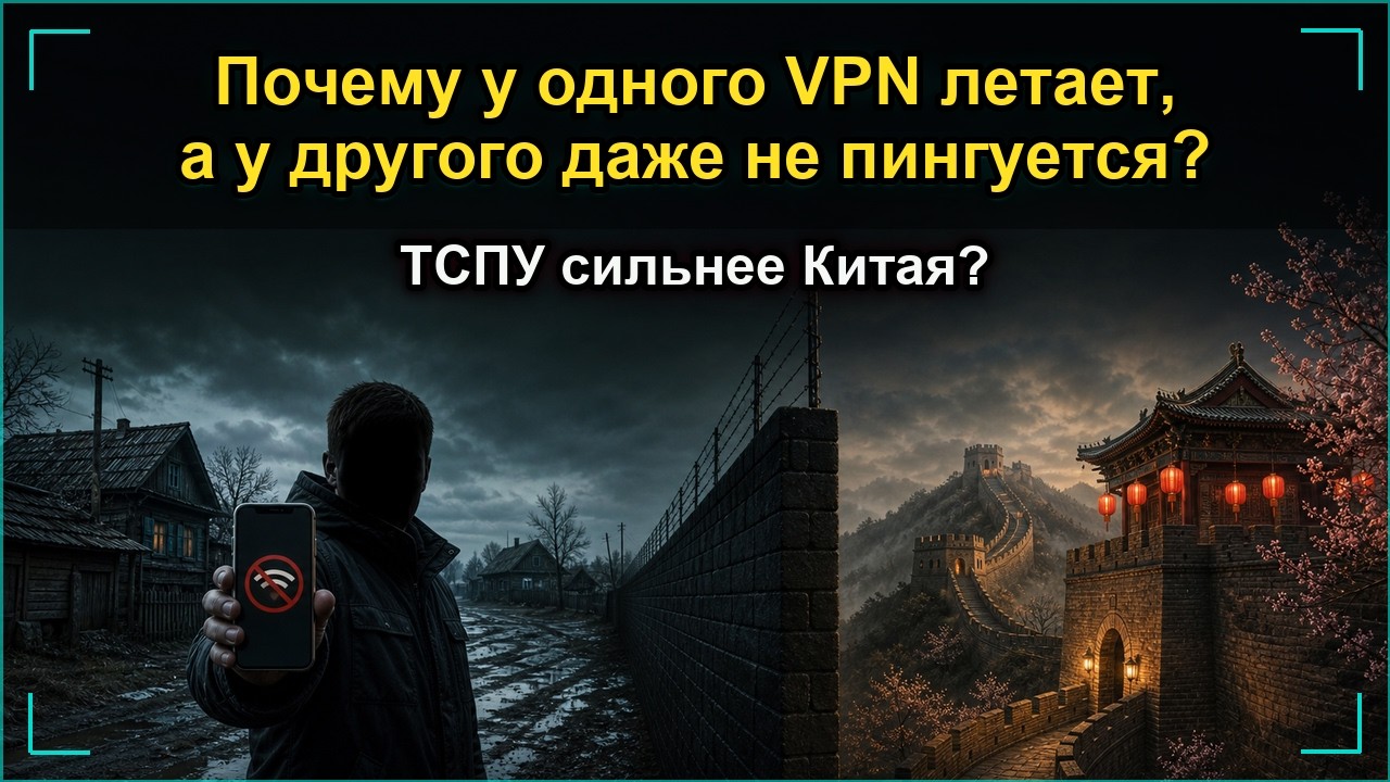 Почему у одного VPN летает, а у другого даже НЕ пингуется?