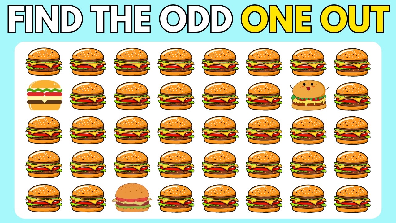 HOW GOOD ARE YOUR EYES! | Find the odd emoji | Hard Level #oddoneoutchallenge