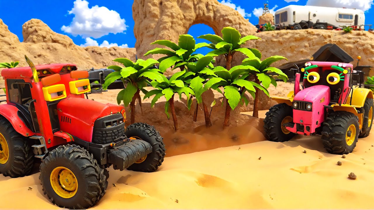 Farm Works Tractor Turns Desert Oasis into Coconut Farm 🌴🌵