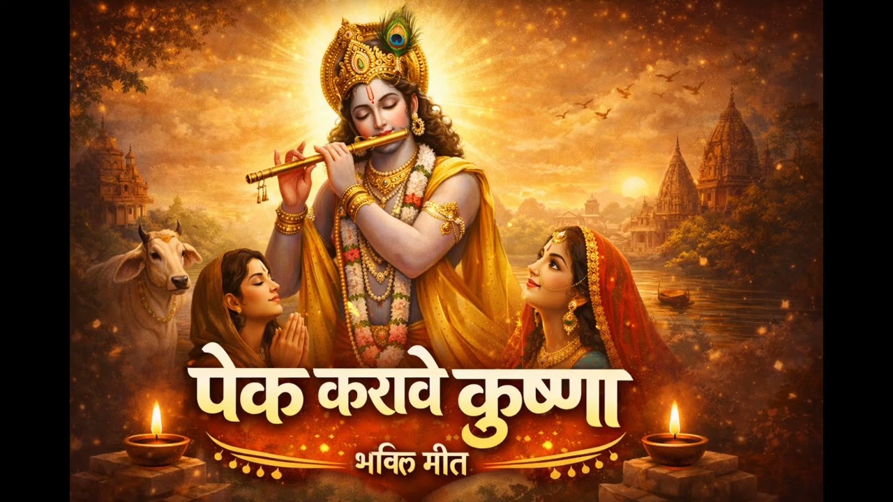 पेक करावे कृष्णा 🙏 | Krishna Bhajan | Radhe Krishna Bhajan #Bhakti#Best bhakti 