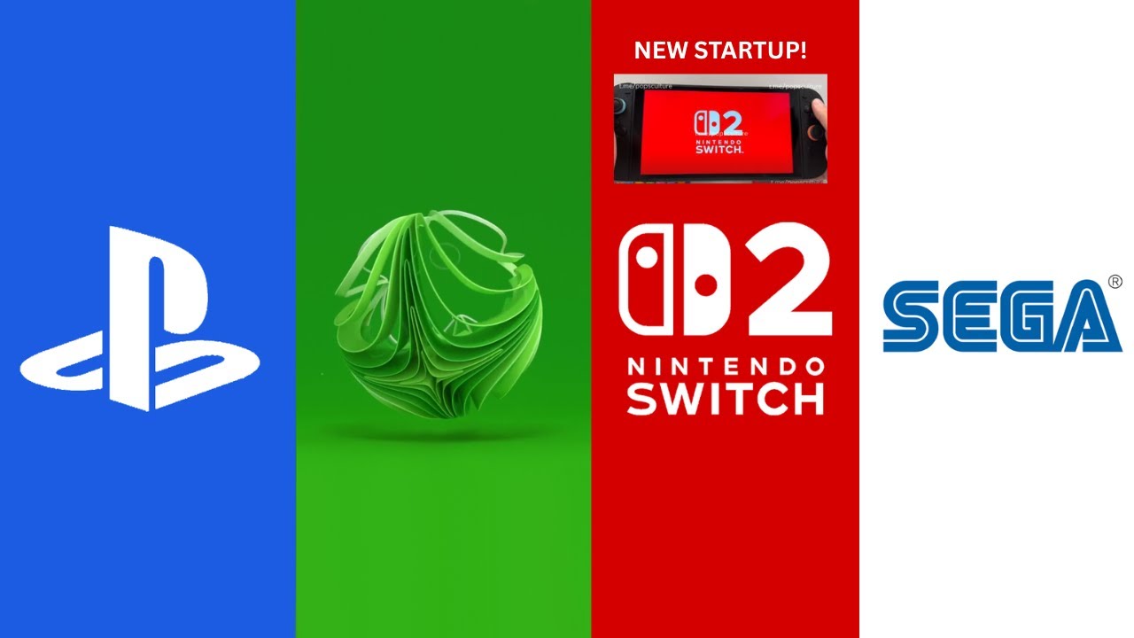 All Nintendo (NEW SWITCH 2), Xbox, PlayStation & Sega Startups + Unused Brand ID