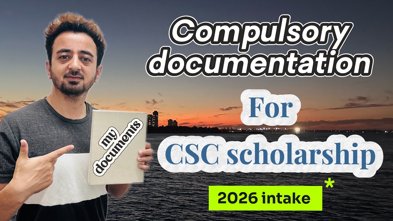 Document required for CSC Scholarship, 2026 || prepare documents and apply || Hussain Sajid