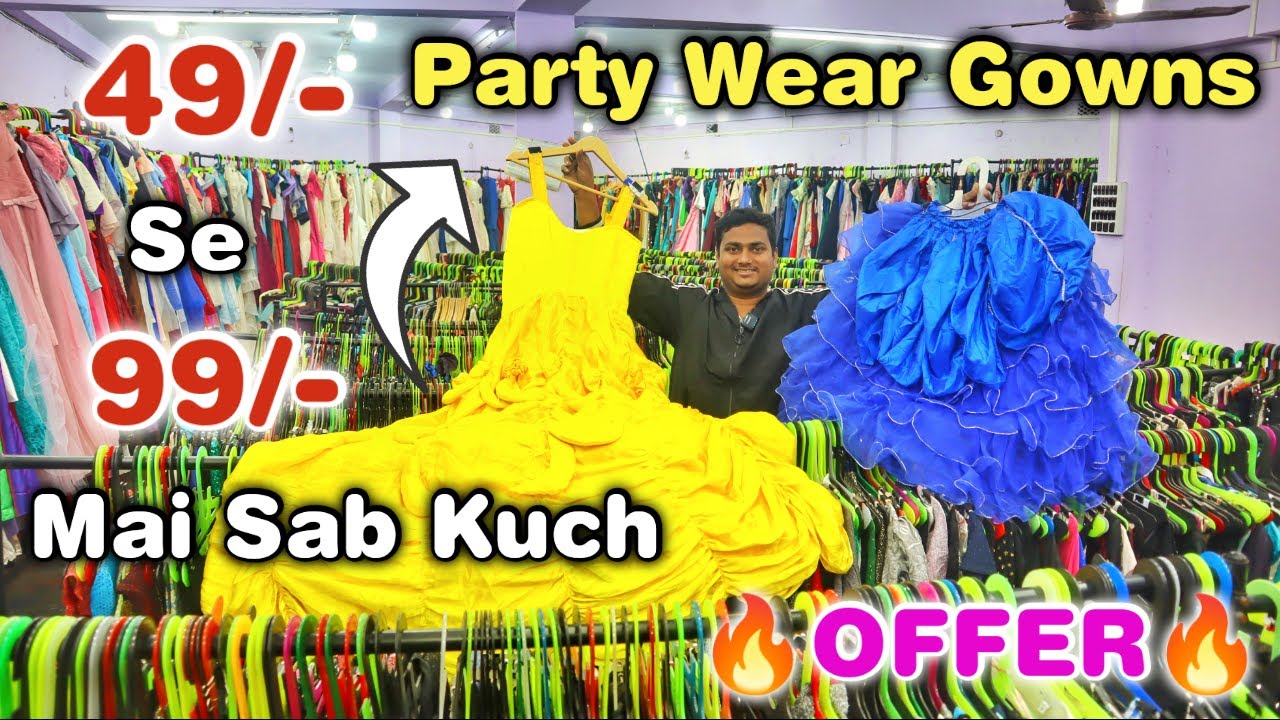 🔥@99/-🔥OFFER🫴Party Wear Ball Gowns, Sequin Dress, Cutdana Dress, Sequin Top Wholesaler in Kolkata