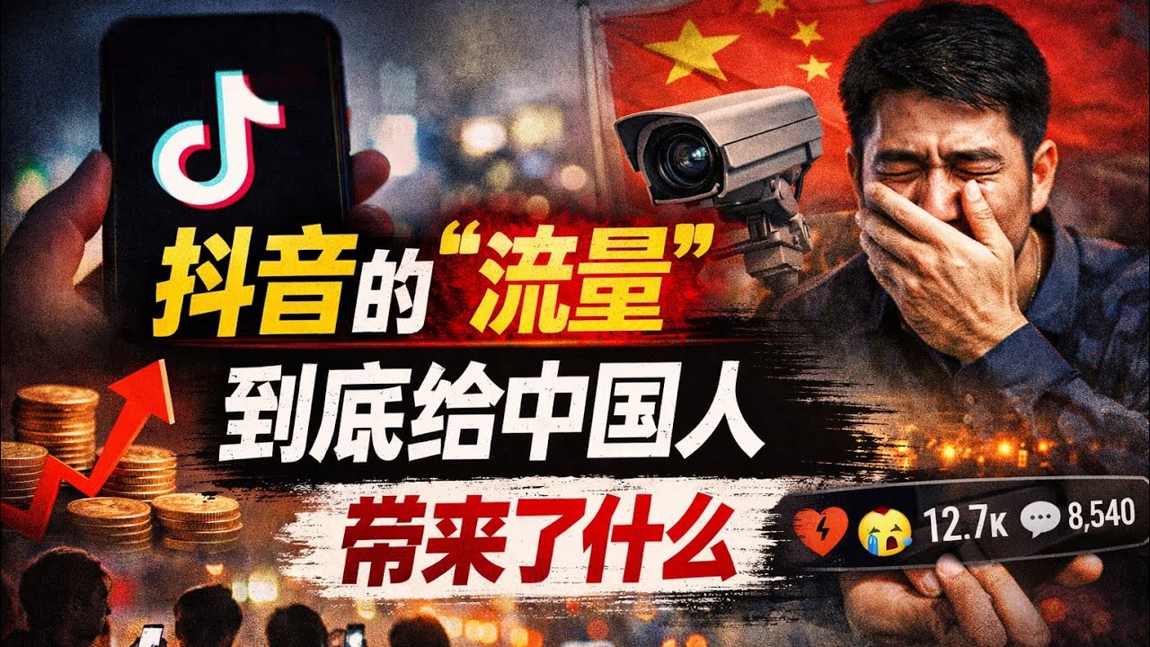 在一个高压、真话很贵的中国社会里，抖音的“流量”到底给中国人带来了什么。