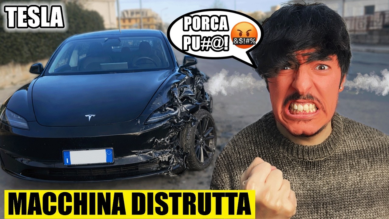 LA MIA RAGAZZA MI HA DISTRUTTO LA TESLA..*FURIOSO!*🤬