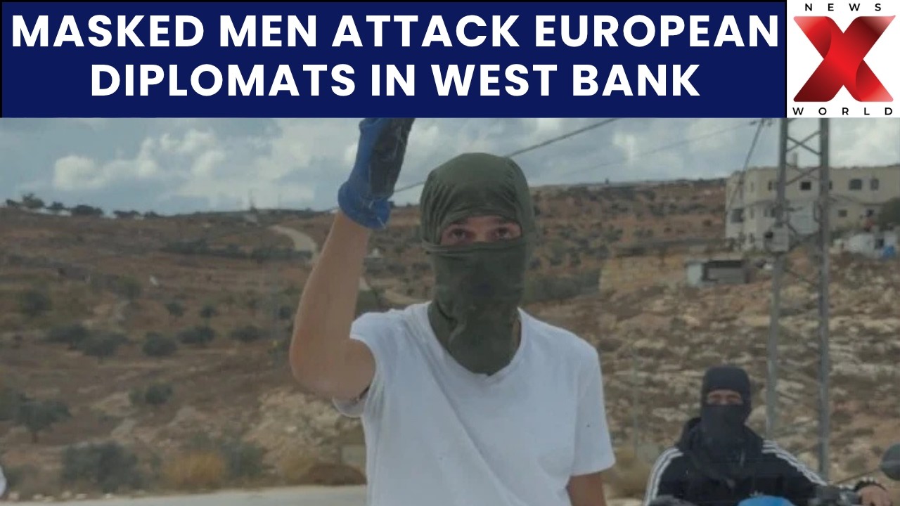 Masked Men Attack European Diplomatic Convoy In West Bank | NewsX World