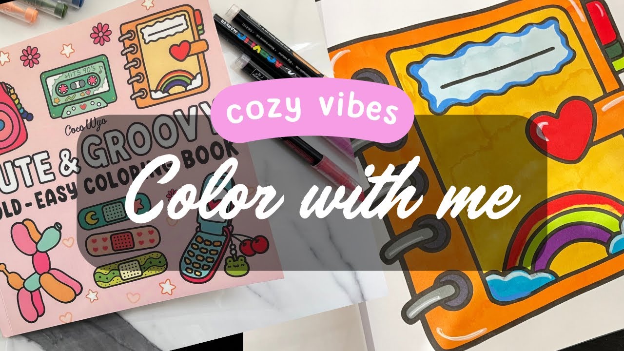 ASMR COLOR WITH ME! Cocowyo sweet book/ markers