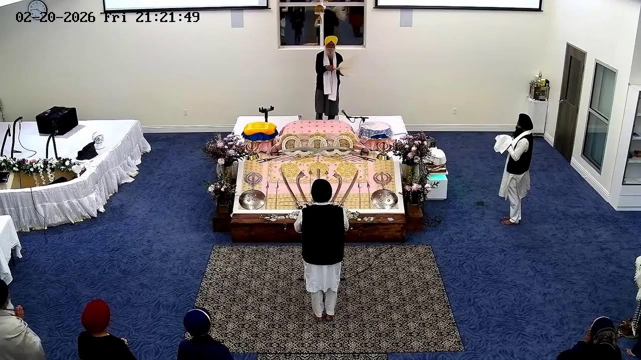 Guru Nanak Darbar Gurdwara Sahib Santa Rosa Live Telecast Evening  Diwan Feb 20,  2026