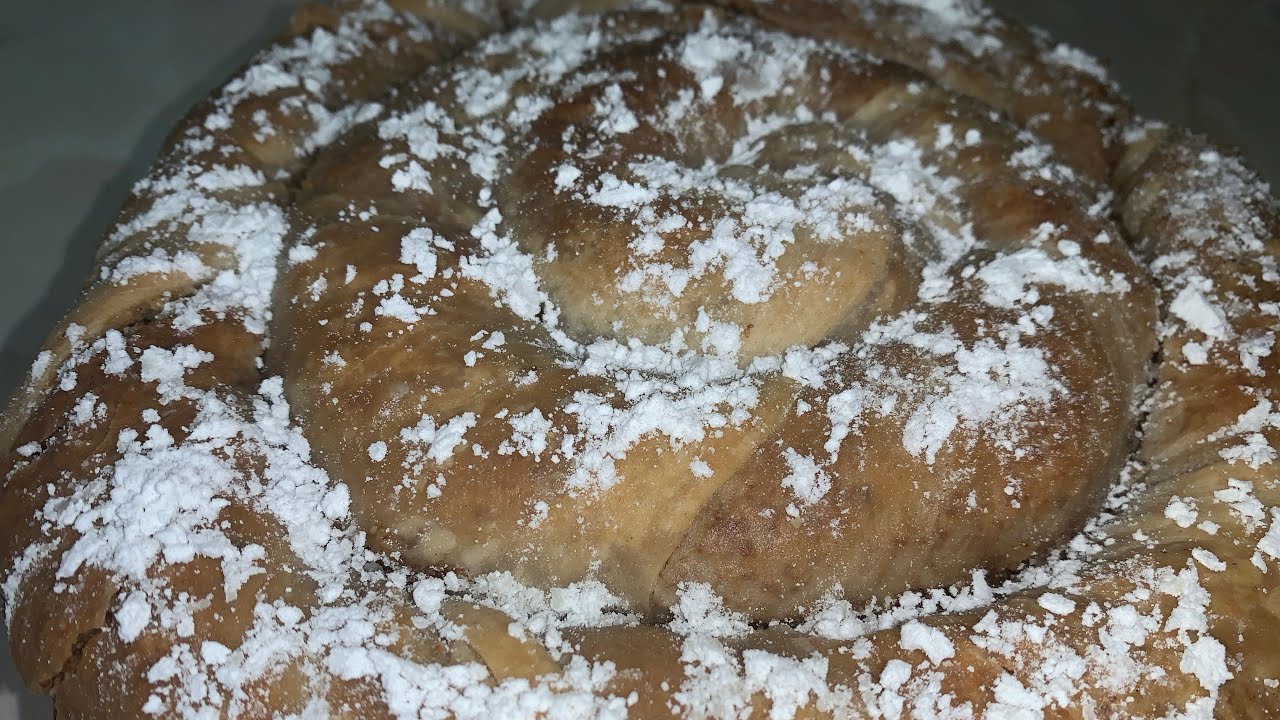 Invirtita cu nuca crocanta cu aluat fara drojdie