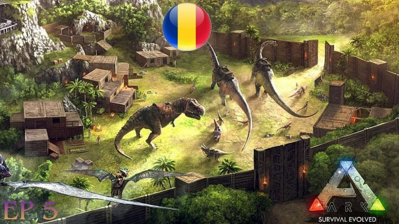 ARK Survival Evolved ( Romania EP5 ) Facem podul de piatra,dodoreaper si un origin manticore!!