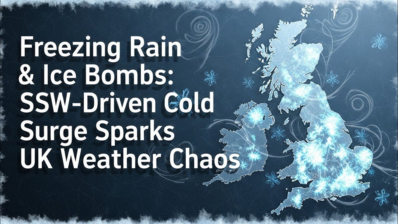 Freezing Rain & Ice Bombs: SSW-Driven Cold Surge Sparks UK Weather Chaos#UKWeather#PolarVortex