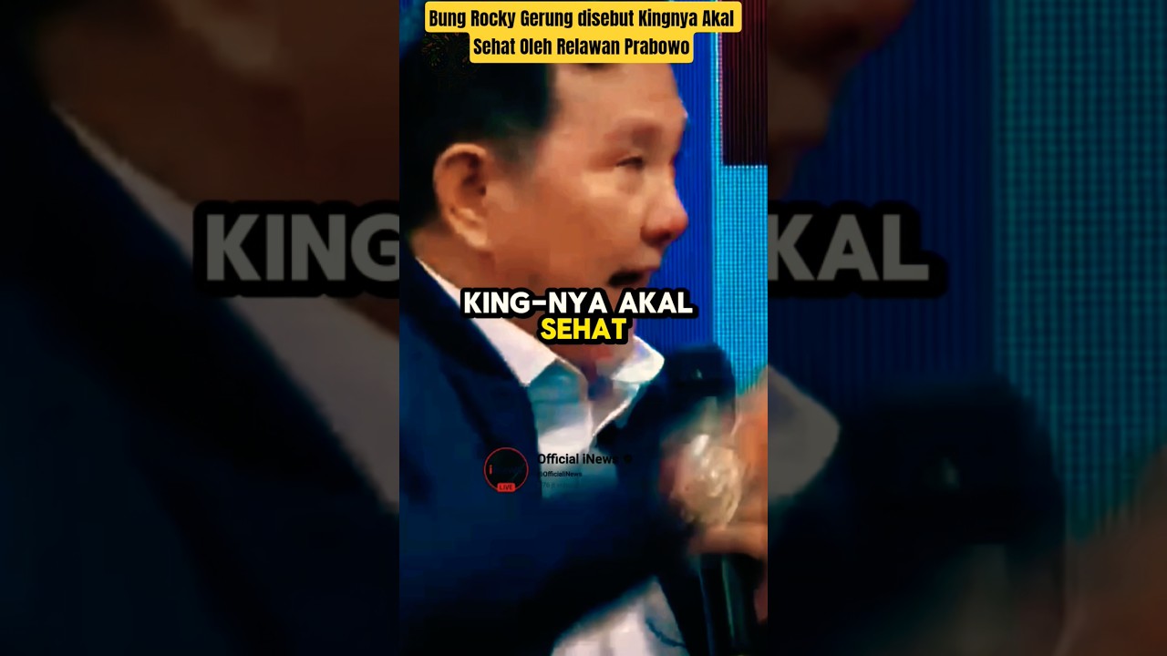 ROCKY GERUNG DISEBUT KING-NYA AKAL SEHAT OLEH RELAWAN PRABOWO #rockygerung #prabowo #brkfalsafah