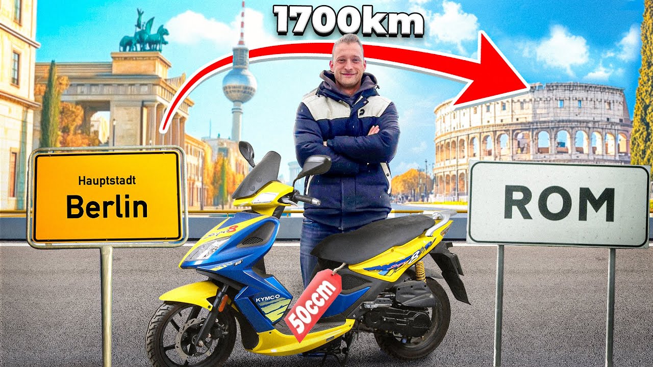 1700km mit 50ccm Roller von BERLIN nach ROM Teil 1