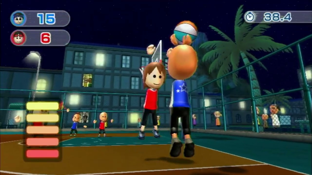 Wii Sports Resort with Custom CPU Miis: Basketball