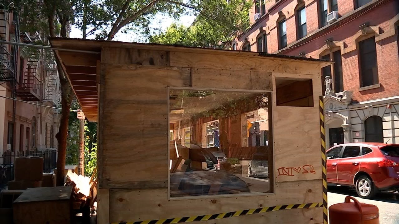 Two-story outdoor dining structure raising eyebrows in East Village