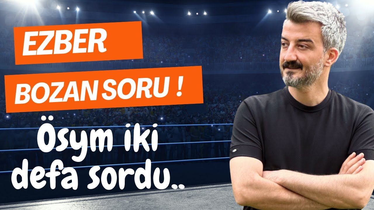 ÖSYM İKİ KERE BENZERİNİ SORDU..