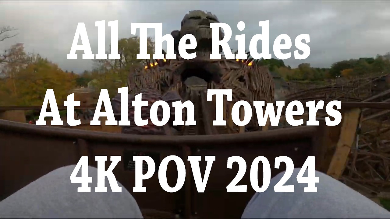 All The Rides At Alton Towers 4K POV 2024
