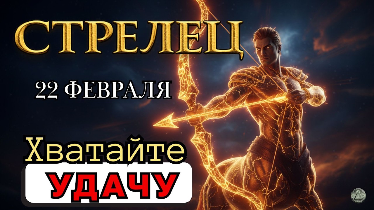 СТРЕЛЕЦ: ЗОЛОТОЙ КОРИДОР ОТКРЫТ! Хватайте удачу, пока Вселенная дает шанс. 22 Февраля. Гороскоп