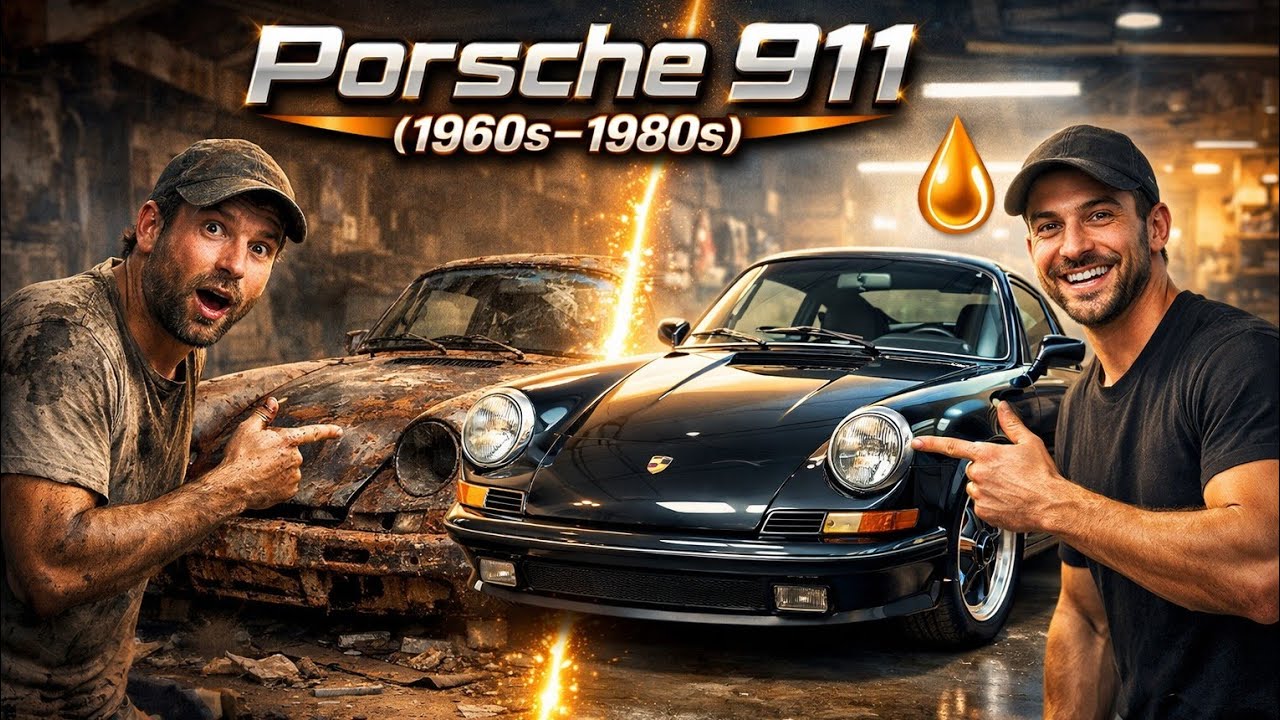 Новое ASMR-видео о реставрации автомобиля! Полная реставрация серебристого Porsche 911 Carrera 19...