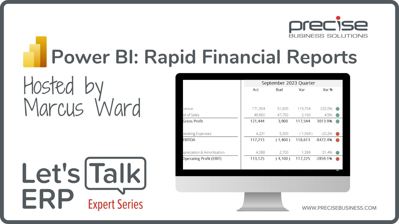 Let's Talk ERP Expert Series: Power BI Rapid Financial Reports