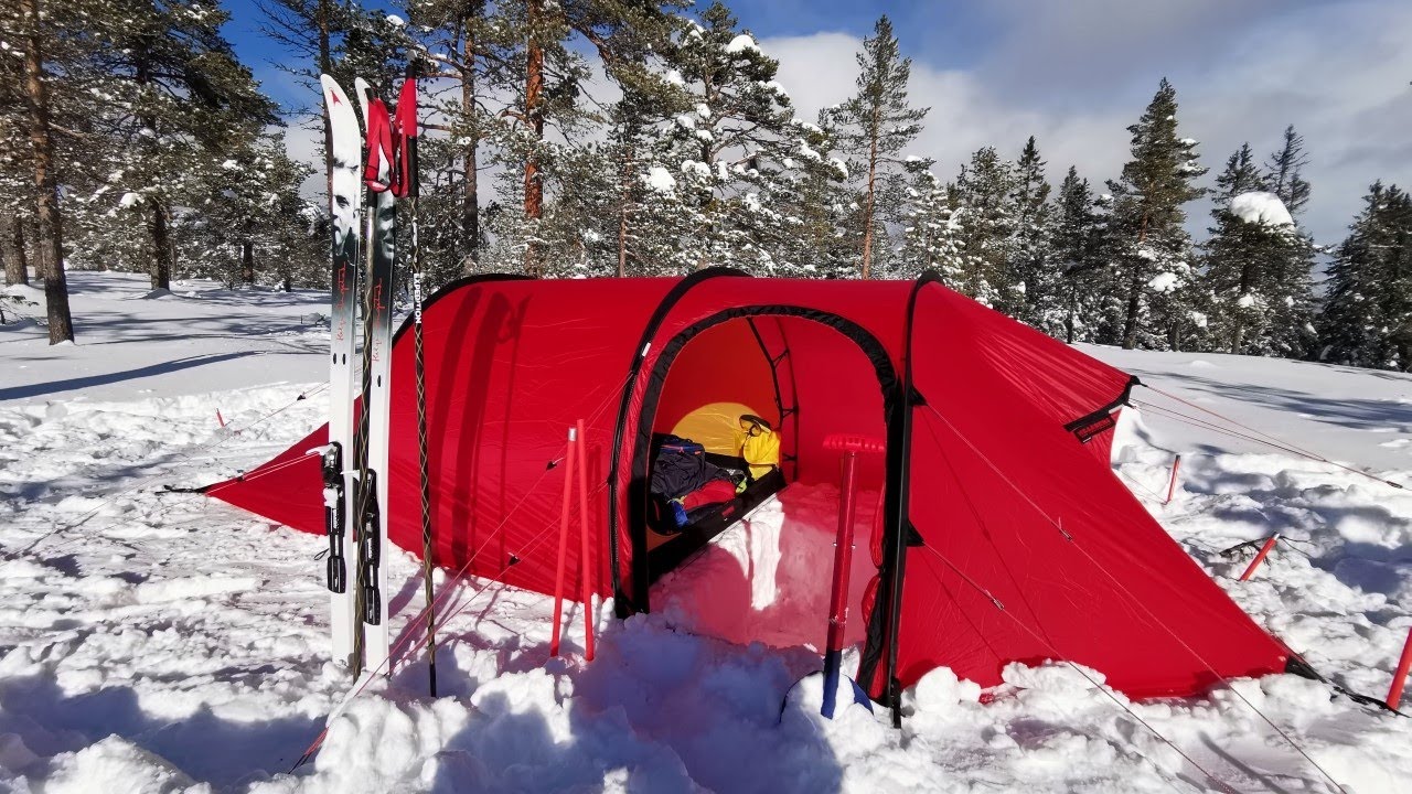 Solo winter camping in Norway | Hilleberg Nammatj 3 gt | Camping in the snow