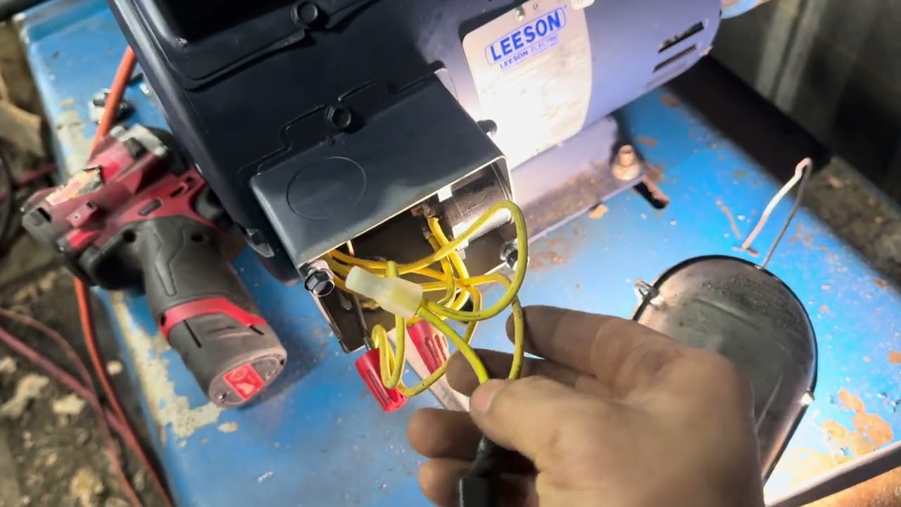 Электродвигатель Leeson модели 184k17DB33A: инструкция по подключению, 220/208 В, однофазный, сво...