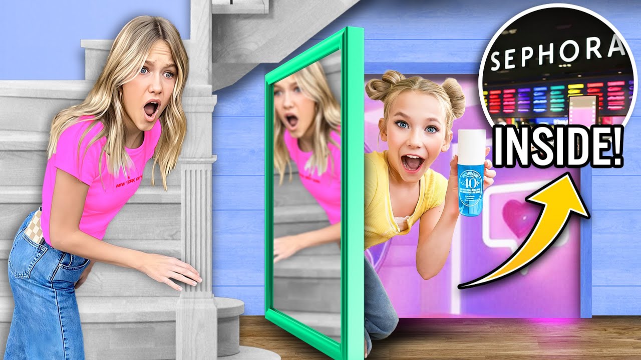 I Built a SECRET MAKEUP ROOM to HiDE From MY OLDER SiSTER!💄💋