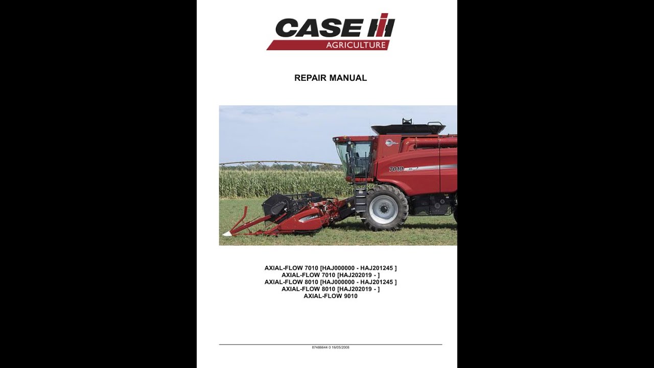 Case AXIAL-FLOW 7010, 8010, 9010 Service manual