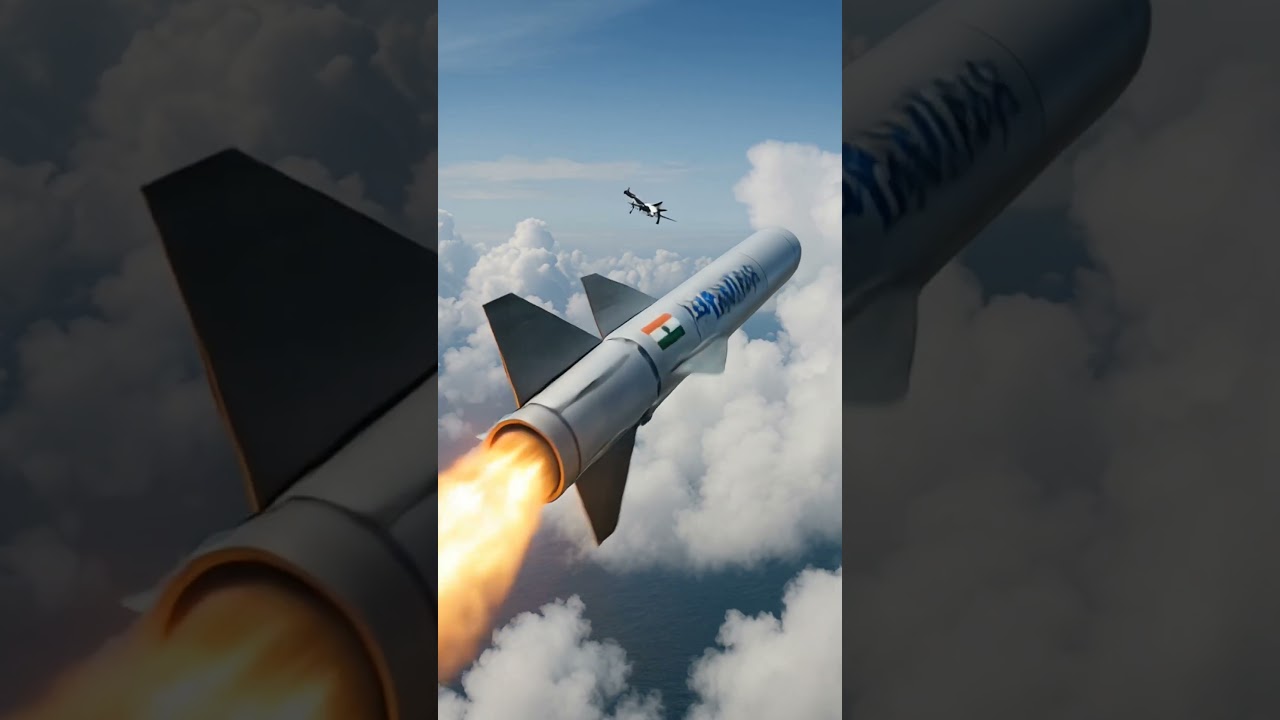 Brahmos Missile Rotating in air #ai #animation #india #indianarmy #airforce #latestnews#trends