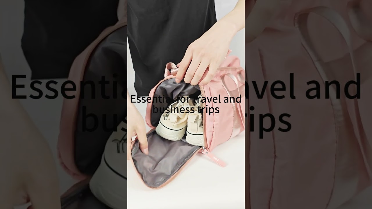 My New Travel Companion: This Roomy & Packable Pink Duffle Bag