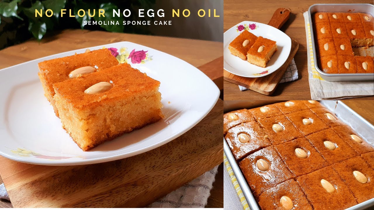 No Flour, No Egg, No Oil Turkish Dessert | Sambali | Revani | Semolina Sponge Cake | Recipe #7