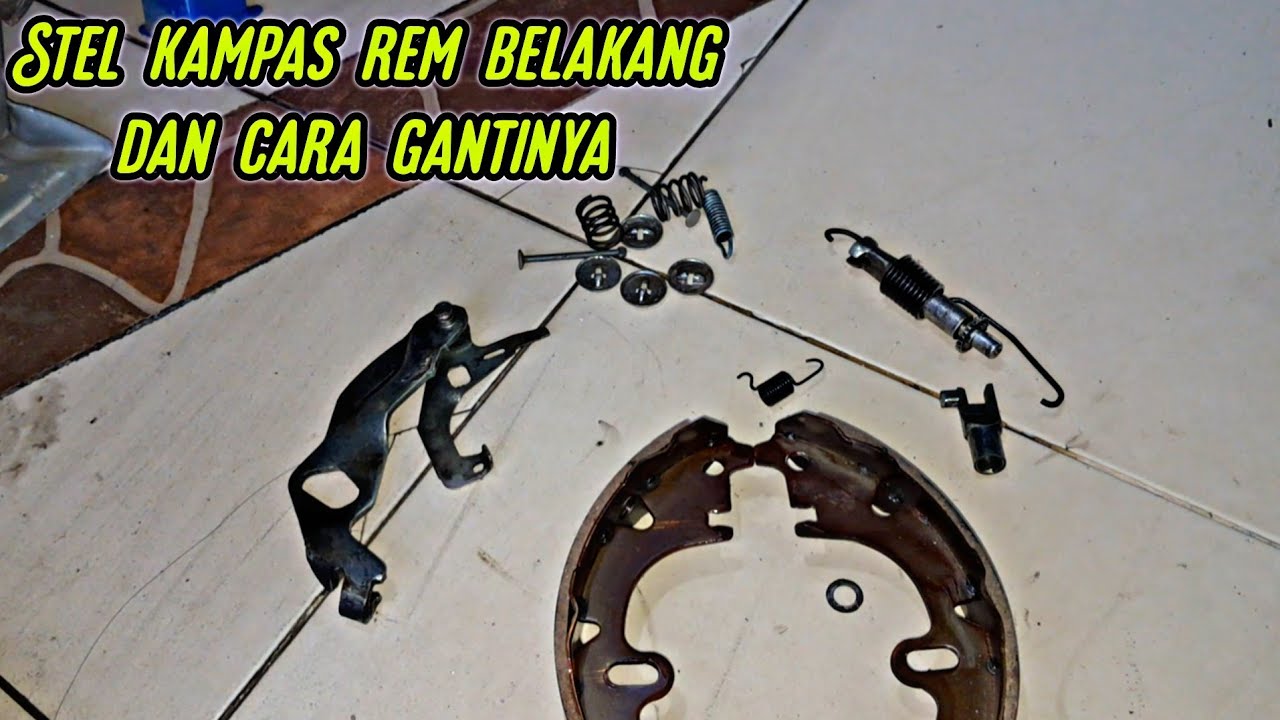 Cara ganti kampas rem belakang great corolla ( all new )