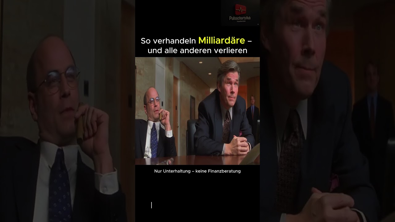 So verhandeln Milliardäre -- Thomas Crowns Schachzug in der Geschäftswelt, 