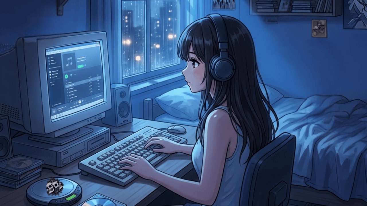 Rainy Nights 🌌 Emotional Lofi Playlist for Sleep, Study & Relaxation (Cinematic / Dream Focused)
