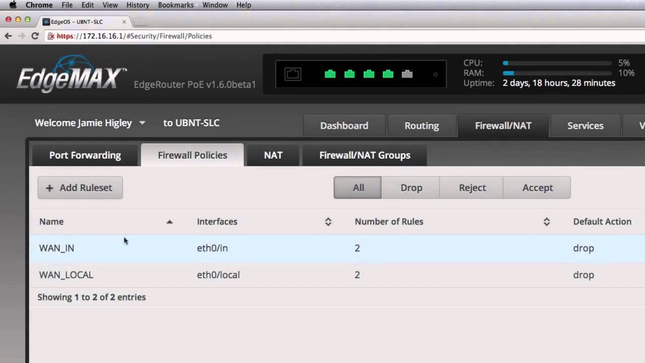 Ubiquiti - EdgeMAX L2TP over IPsec VPN Server with Firewall Exceptions