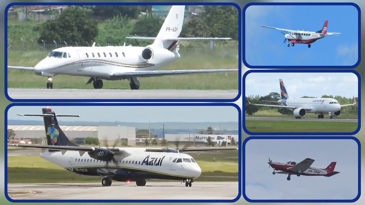 Belos pousos e decolagens em nosso Aeroporto Castro Pinto