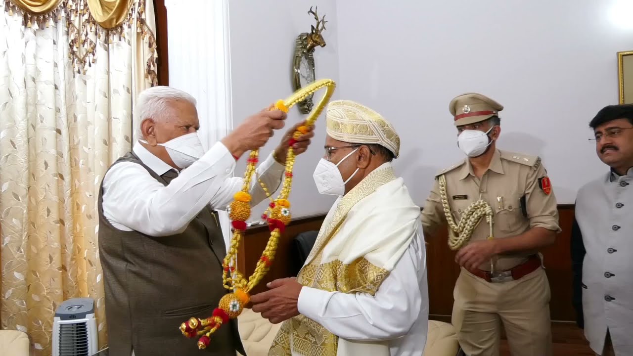 Shri Thawarchand Gehlot, Hon&rsquo;ble Designate Governor of Karnataka welcomed to Raj Bhavan