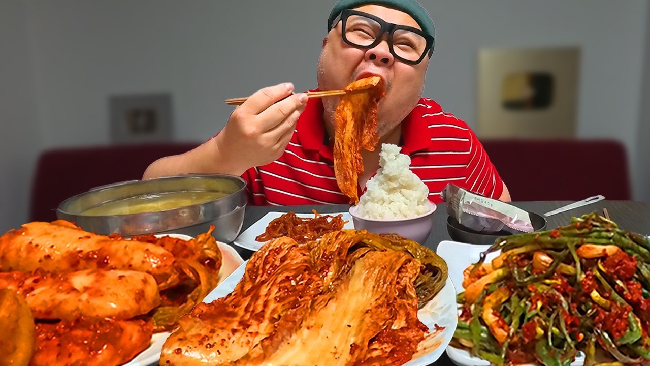 더고아재! 제가 김치 좋아한다고 했죠?? 저 한국인 입니다 흰쌀밥에 김치 끝! 🇰🇷│Kimchi Mukbang Eatingshow