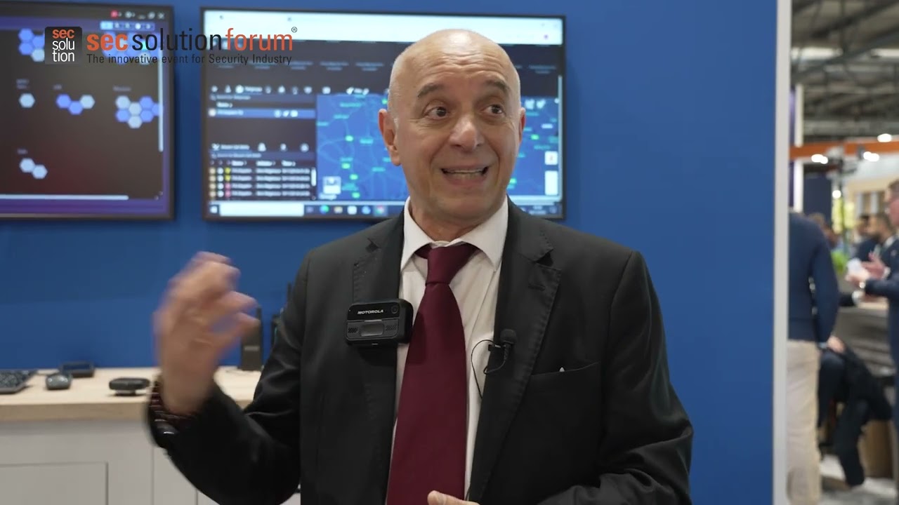 secsolutionforum a Sicurezza 2025 Sirio Magliocca, Regional Sales Lead S. Europe Motorola Solutions