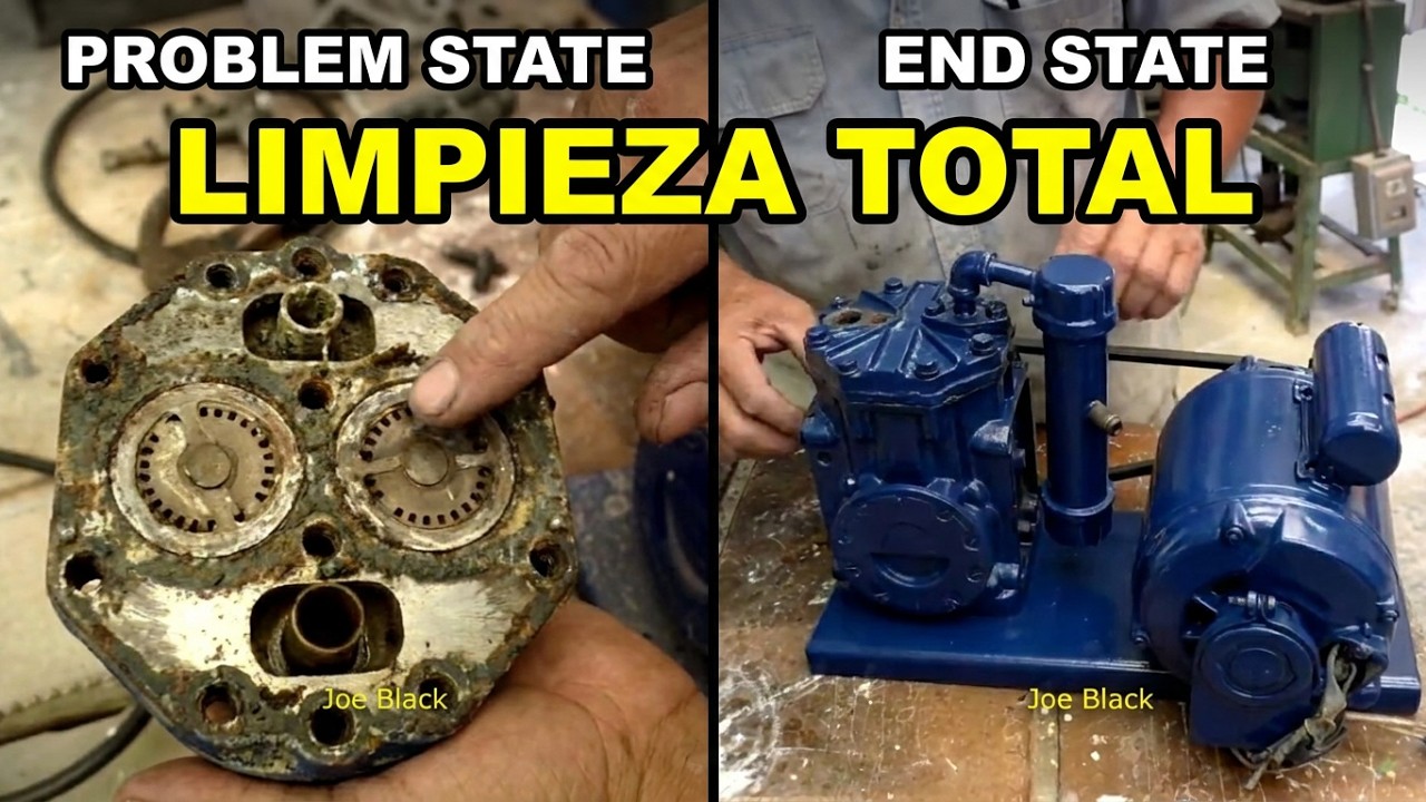 Mantenimiento al Compresor del Taller de Barniz. {Limpieza del Compresor}